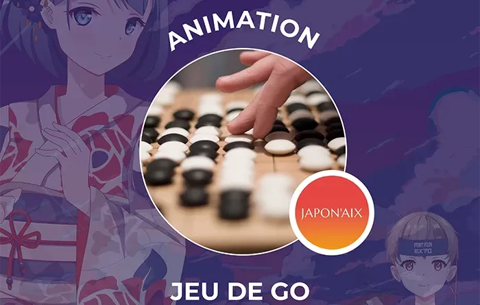 Aix&Go initiations au jeu de Go lors de MANGA AIX'PO, le salon de la culture japonaise à Aix-en-Provence.